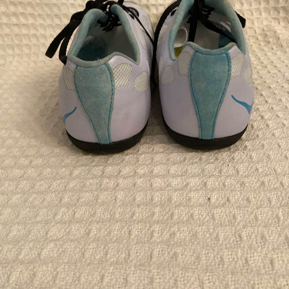 Mens Hoka One One Rocket White/Blue Running Track Spikes Size 11.5 - Picture 8 of 8